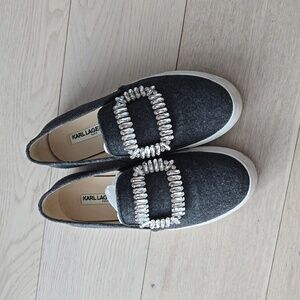 Karl lagerfeld Crystal sneaker size 6.5m/37b